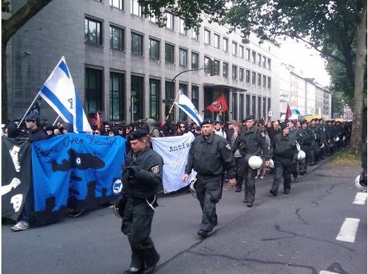 Gegendemonstration in Dortmund.