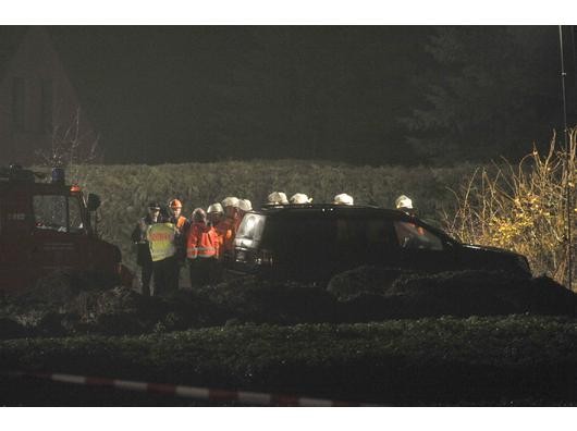 Ein Foto vom Ort der Tragödie in Neustadt am Rübenberge, Ortsteil Eilvese. Foto: Stefan Simonsen/ddp