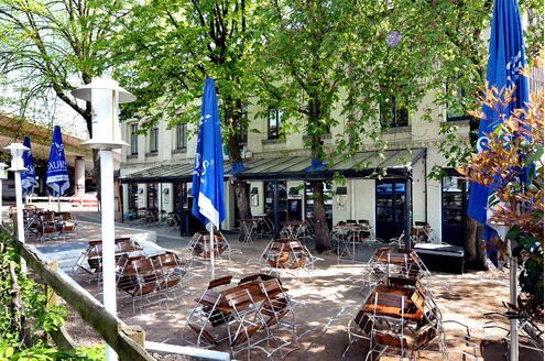 Gastronomie Löwental in Essen-Werden. Foto: Arnold Rennemeyer