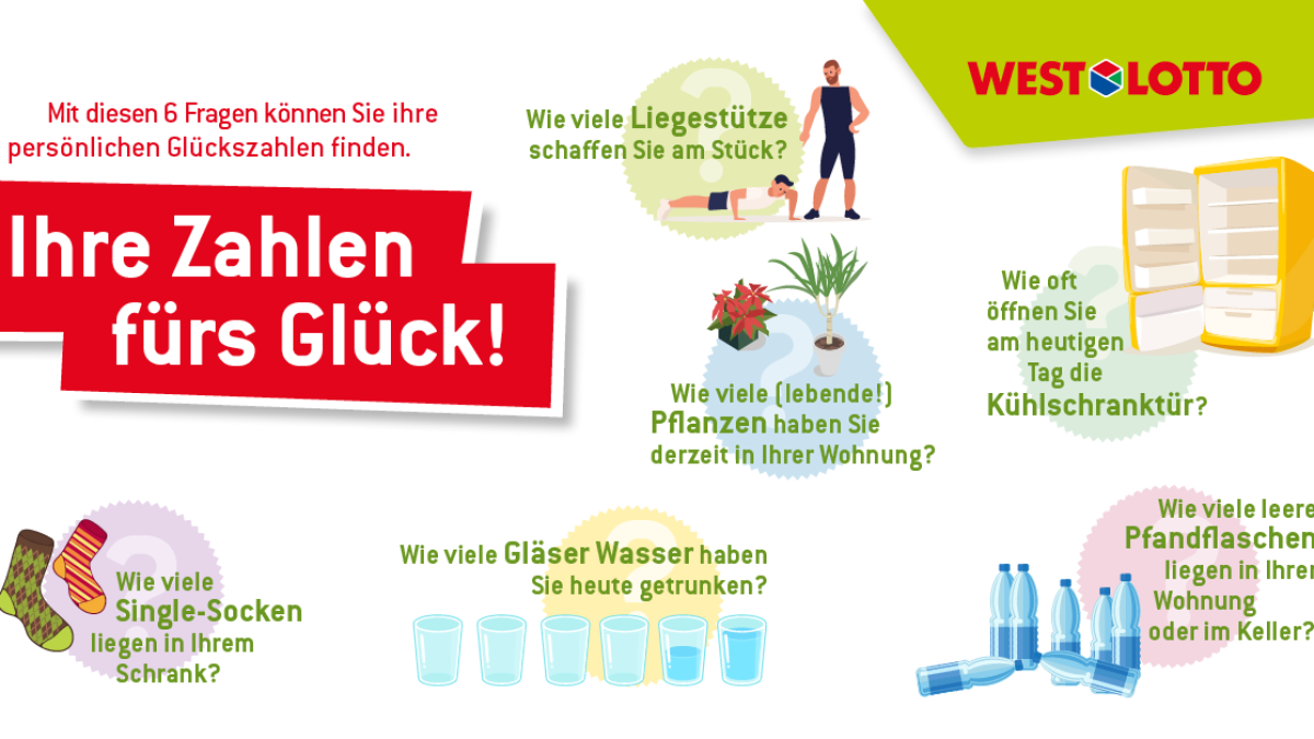 Auf der Suche nach Ihren persönlichen Glückszahlen für den nächsten Tipp bei LOTTO 6aus49 oder Eurojackpot? Mit dieser Challenge finden Sie Ihre Zahlen bestimmt.