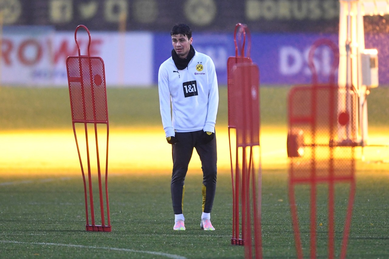 Erstmals wieder im Training von Borussia Dortmund: Giovanni Reyna.