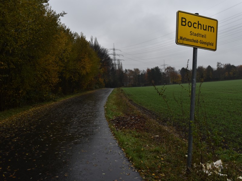 Der Abschnitt der Friedhofstraße rund um den Friedhof Günnigfeld ist völlig vermüllt.