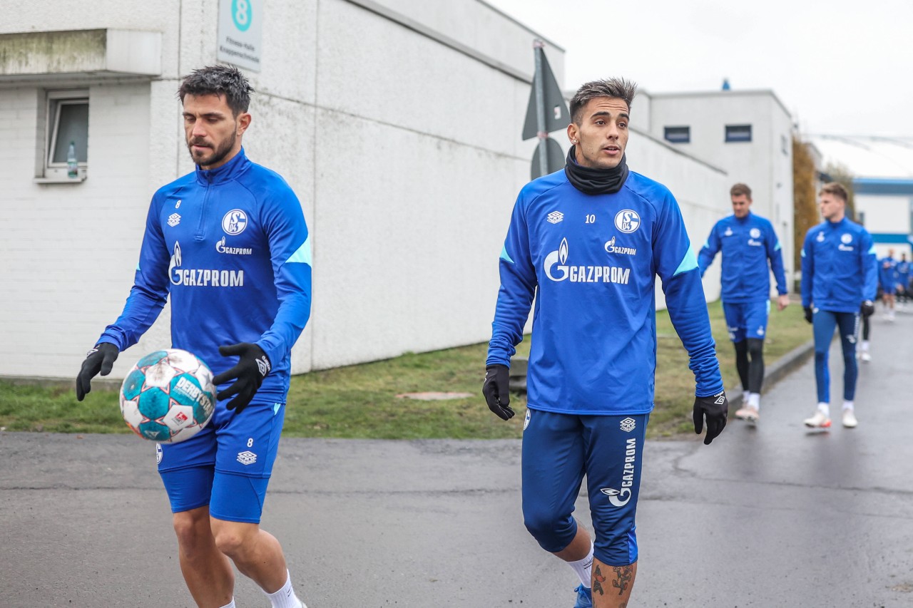 Schlechte Nachrichten für den FC Schalke 04! Danny Latza (l.) fällt für die restlichen Spiele des Jahres aus.