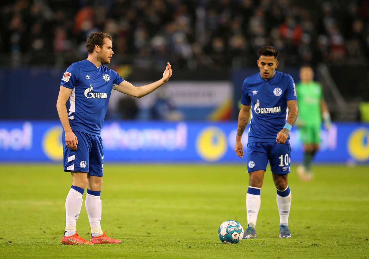 Schalke-Trainer Grammozis nahm sich Thomas Ouwejan (l.) und Rodrigo Zalazar zur Brust. (Archivbild)