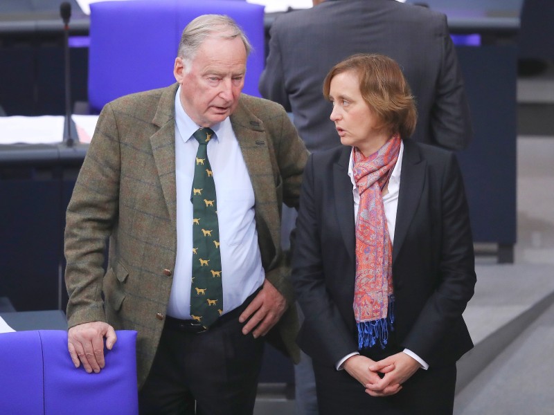 AfD-Spitzenköpfe unter sich: Alexander Gauland and Beatrix von Storch.