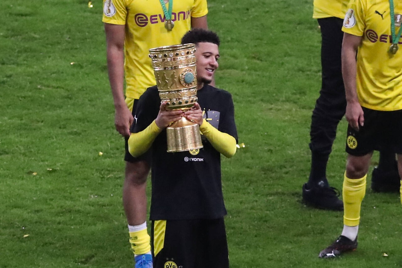 Jadon Sancho hatte mit seinen zwei Toren einen maßgeblichen Anteil am Gewinn des DFB-Pokals. 