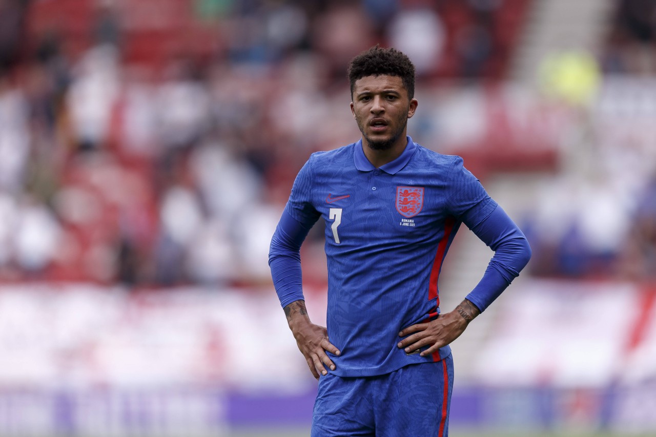 Jadon Sancho ist bei der EM mit der englischen Nationalmannschaft unterwegs.