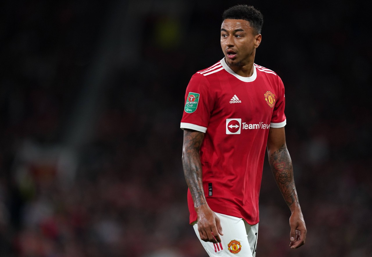 Jesse Lingard im Man-U Trikot. Dieses Bild könnte könnte es bald nicht mehr geben.