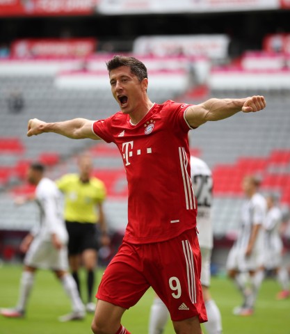 So sah man Lewandowski in der letzten Saison oft Jubeln.