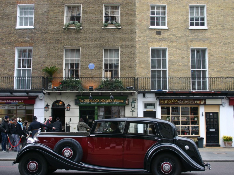 Berühmte Adresse: In 221B Baker Street steht das fiktive Haus von Sherlock Holmes.