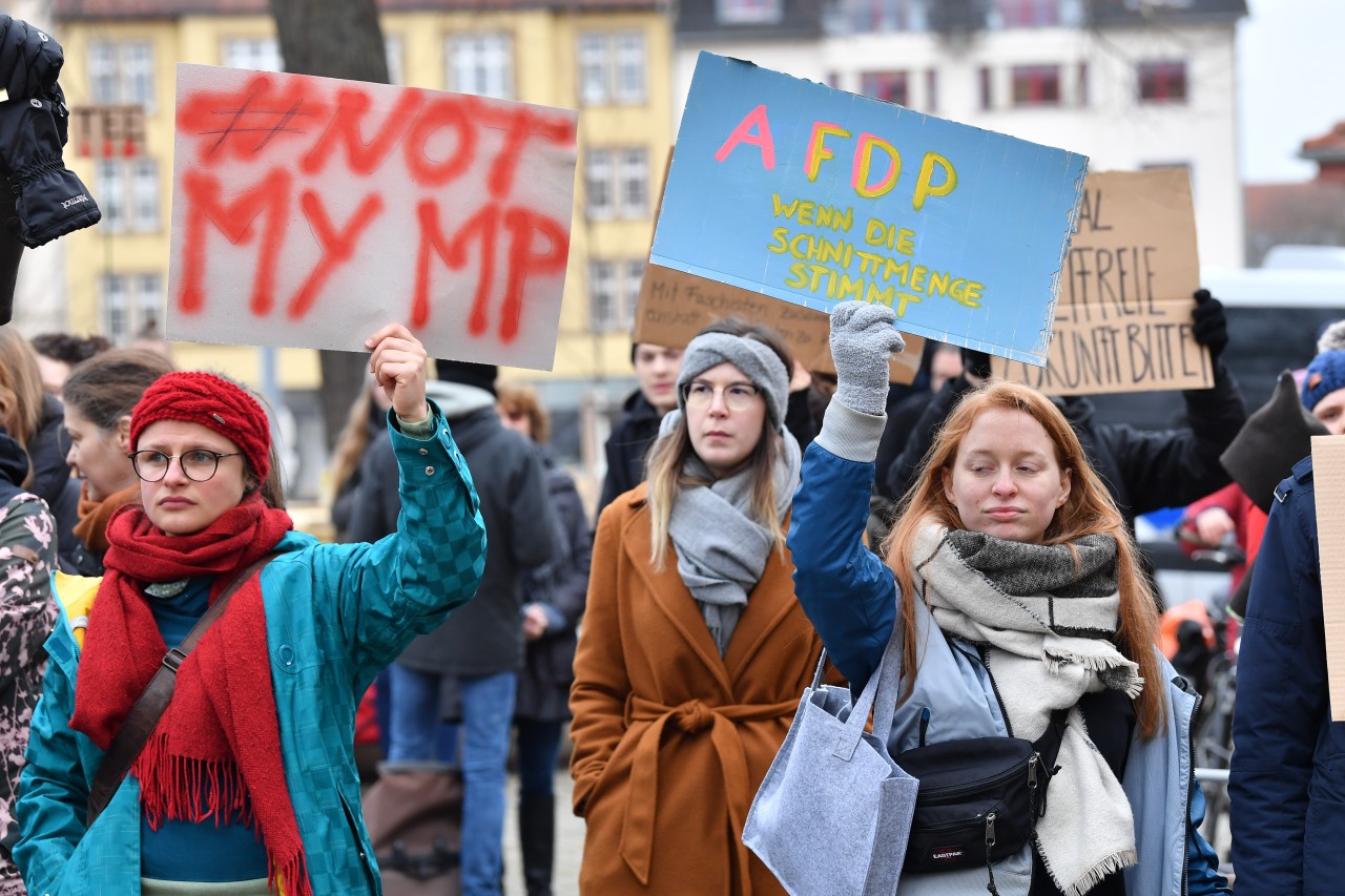 Proteste nach der Thüringen-Wahl: Auch das war Thema bei Maybrit Illner.