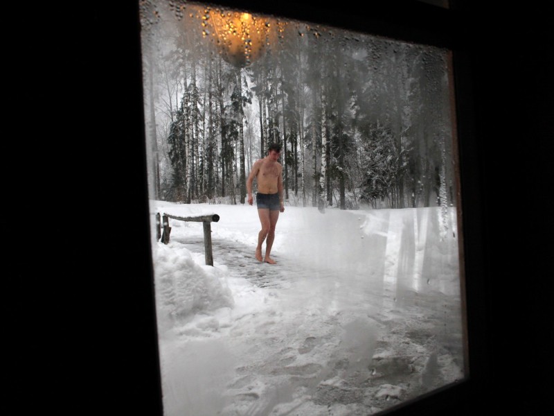 Rund 600 Menschen haben am Sonntag am vierten Europäischen Sauna-Marathon in Estland teilgenommen. 