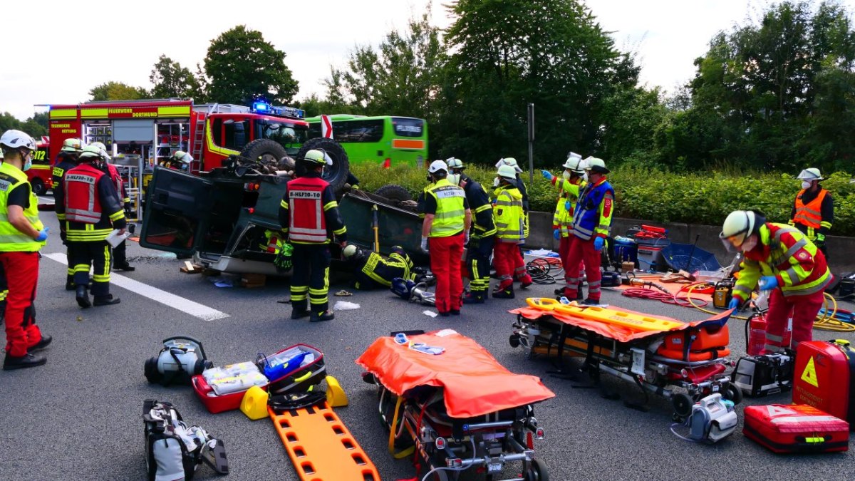 Schwerer A40-Unfall am Sonntag.