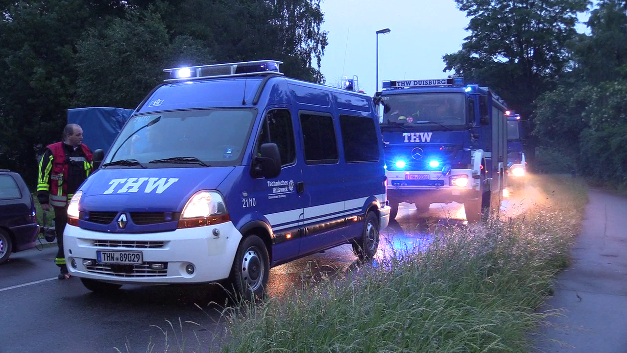 Das THW war in Duisburg-Hochemmerich im Einsatz.