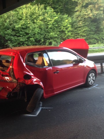 Doppel-Unfall auf der A43 bei Bochum.