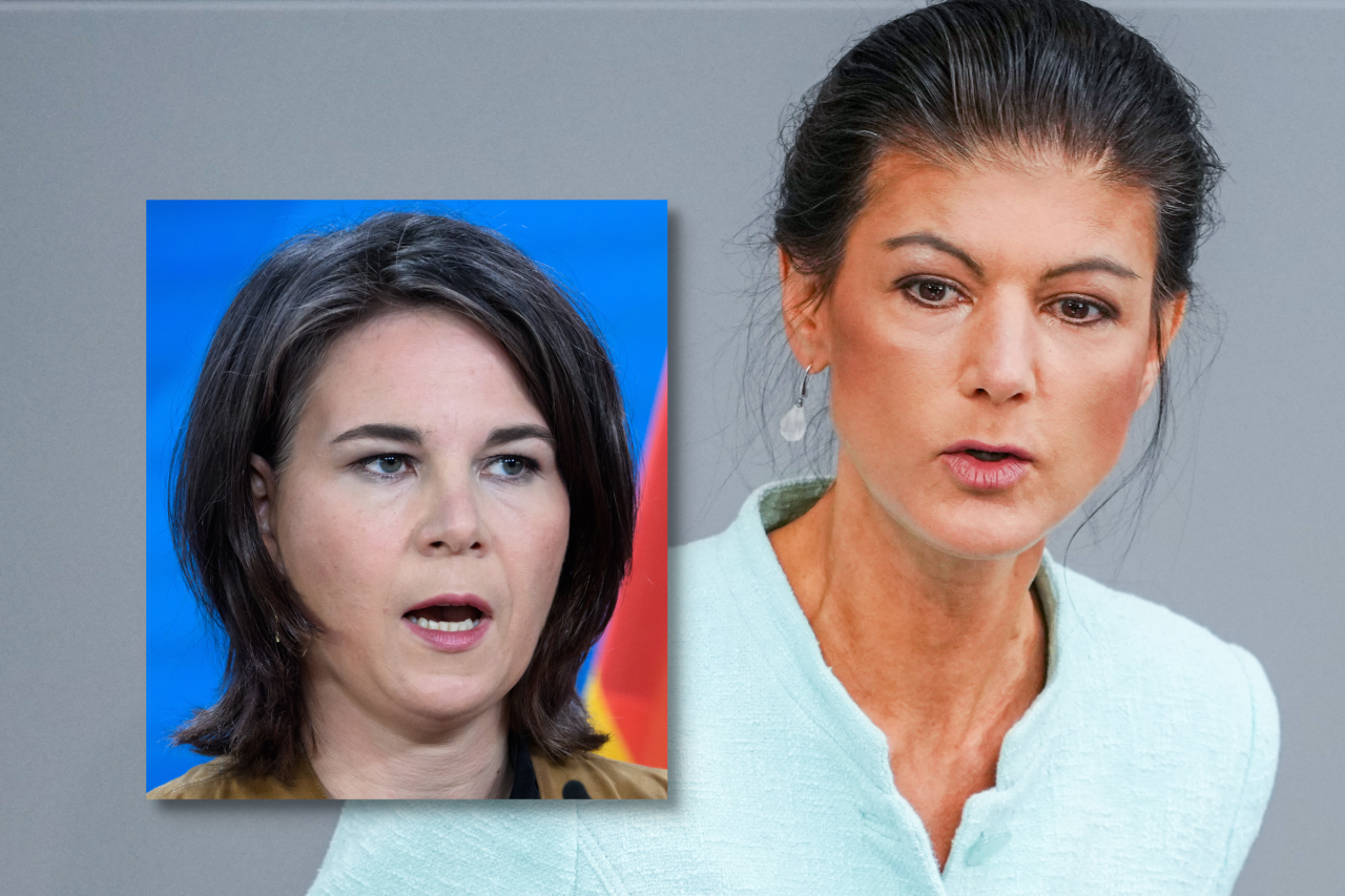 Sahra Wagenknecht geht Annalena Baerbock hart an. 