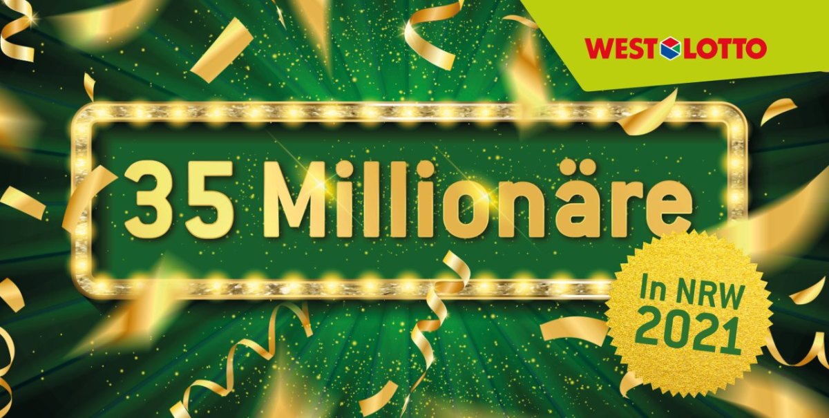 WestLotto - 35 Millionaere in NRW 2021