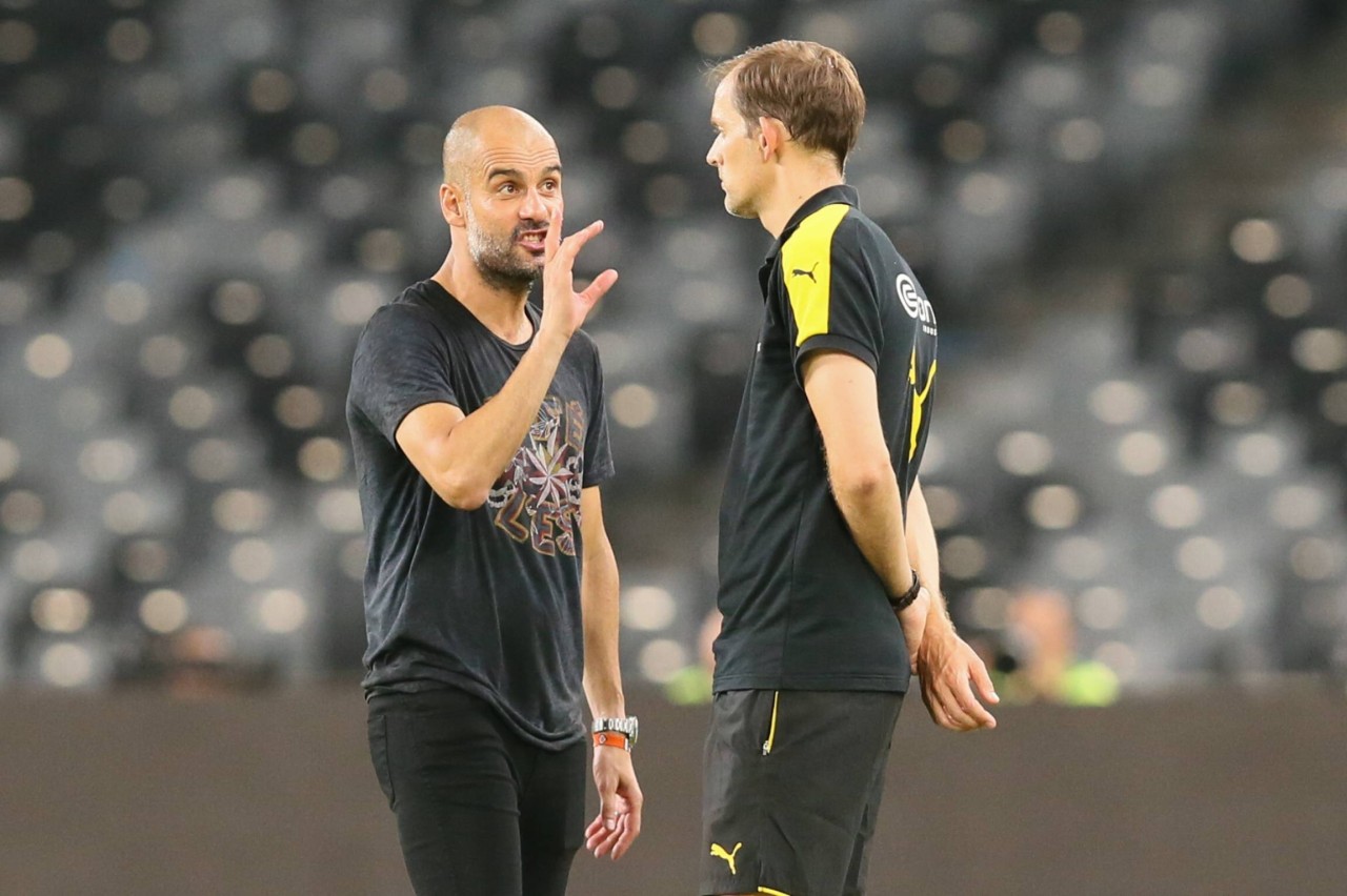 Kommt der eine, geht der andere? Pep Guardiola und Thomas Tuchel.