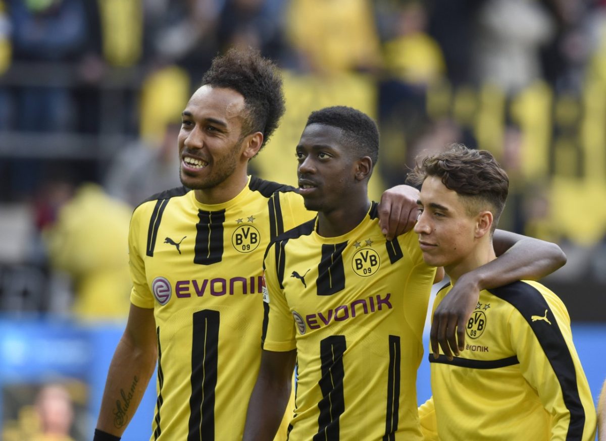 Drei Spieler, die beim BVB nicht nur positive Schlagzeilen schrieben: Pierre-Emerick Aubameyang, Ousmane Dembélé und Emre Mor.