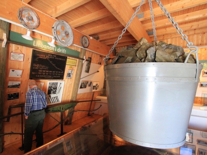 Ein Museum in Örträsk zeigt die Historie der Bahn.