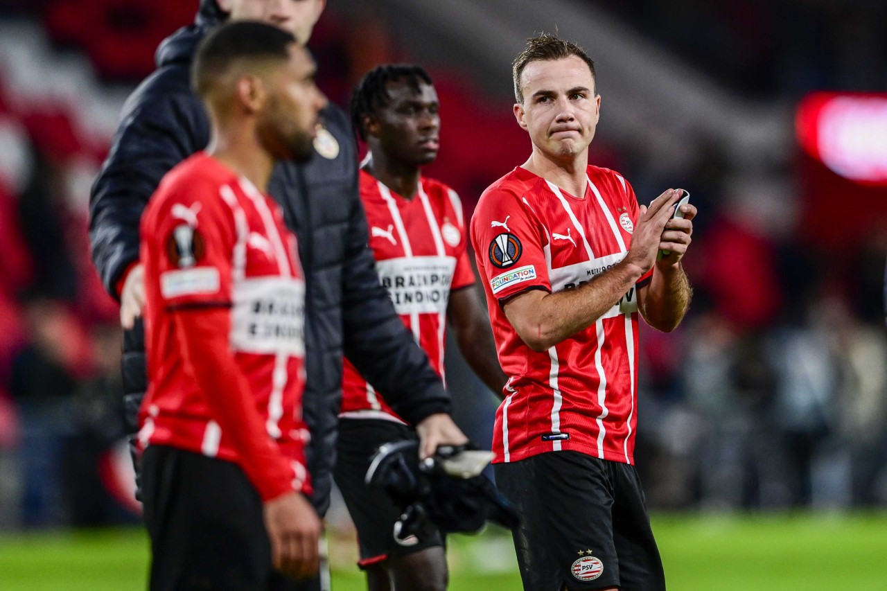 Erst verlor Mario Götze in der Europa League, dann gabs in der Eredivisie eine Abreibung.