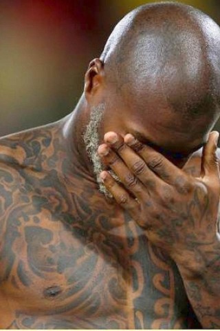 Hat auch Tattoos: Djibril Cisse aus Frankreich.