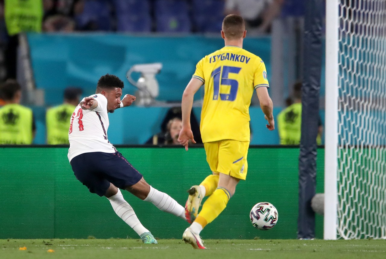 Gegen die Ukraine durfte Jadon Sancho 90 Minuten lang ran.