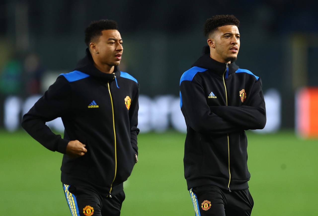 Ziemlich beste Freunde: Jesse Lingard und Jadon Sancho.