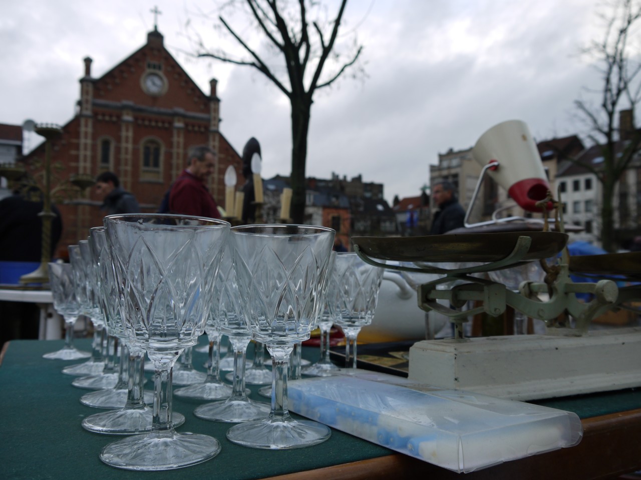 Noch ein Foto vom „Place du Jeu de Balle“-Flohmarkt in Brüssel.