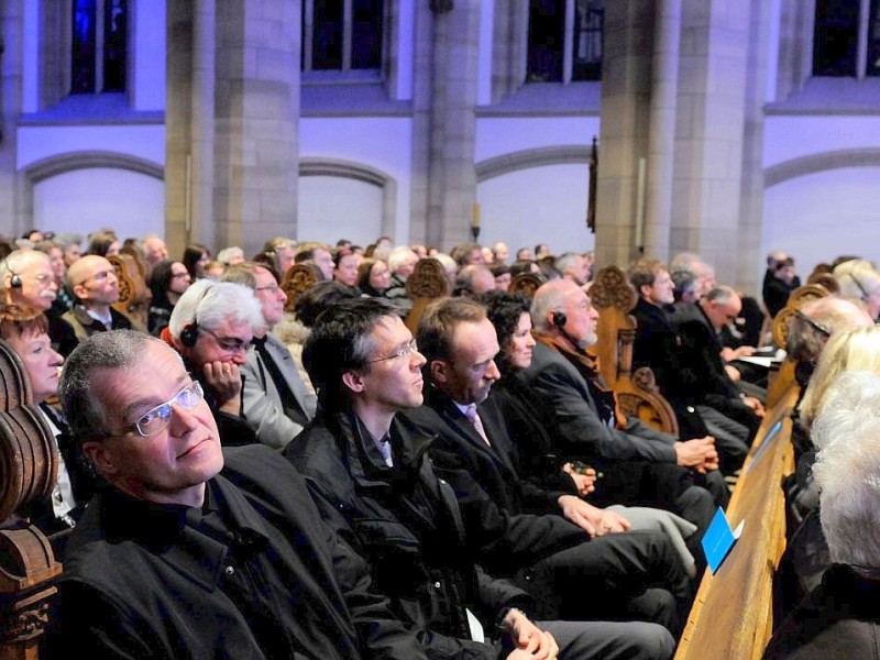 Am Montag, den 5.März 2012 fand in der Salvatorkirche am Burgplatz der Festakt zu 500 jahre Gerhard Mercator mit Wikipedia-Gründer jimmy Wales statt.Impressionen von der Veranstaltung.Foto: Udo Milbret/WAZ FotoPool