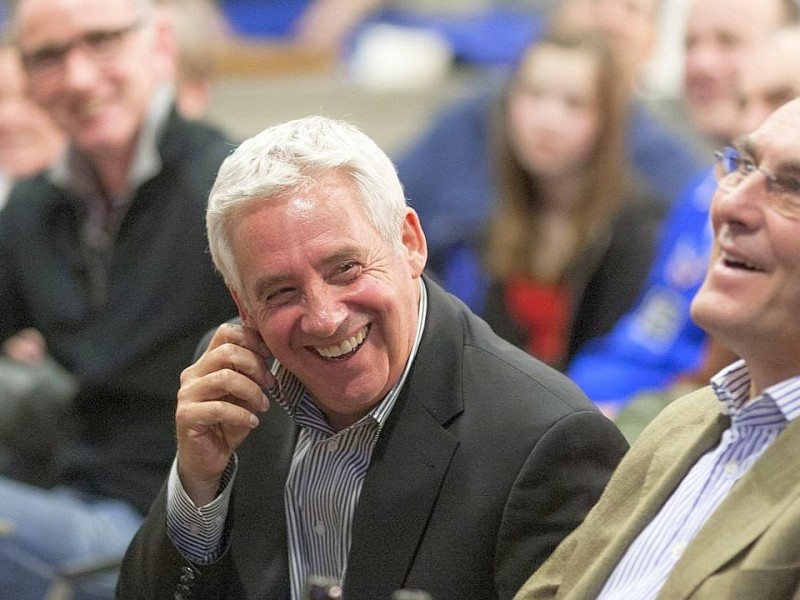 Erwin Kremers bei der Veranstaltung - Ein Abend unter Schalkern - , in der es um die Pokalsiger - Mannschaft von 1972 ging, am Dienstag, 20.03.2012 im Presseraum der Veltins - Arena in Gelsenkirchen.Foto: Bernd Lauter / WAZ FotoPool