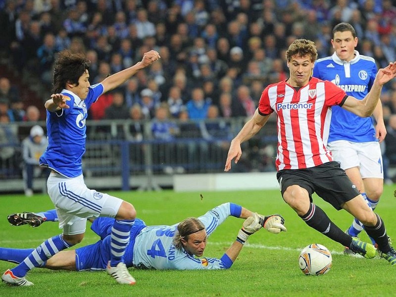 Schalke 04 musste im Viertelfinal-Hinspiel der Europa League gegen Athletic Bilbao eine 2:4-Niederlage hinnehmen.