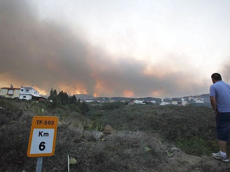 Waldbrand auf Teneriffa.