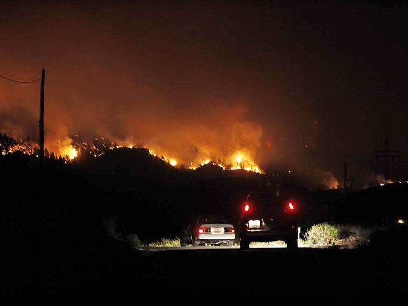 Waldbrand auf Teneriffa.