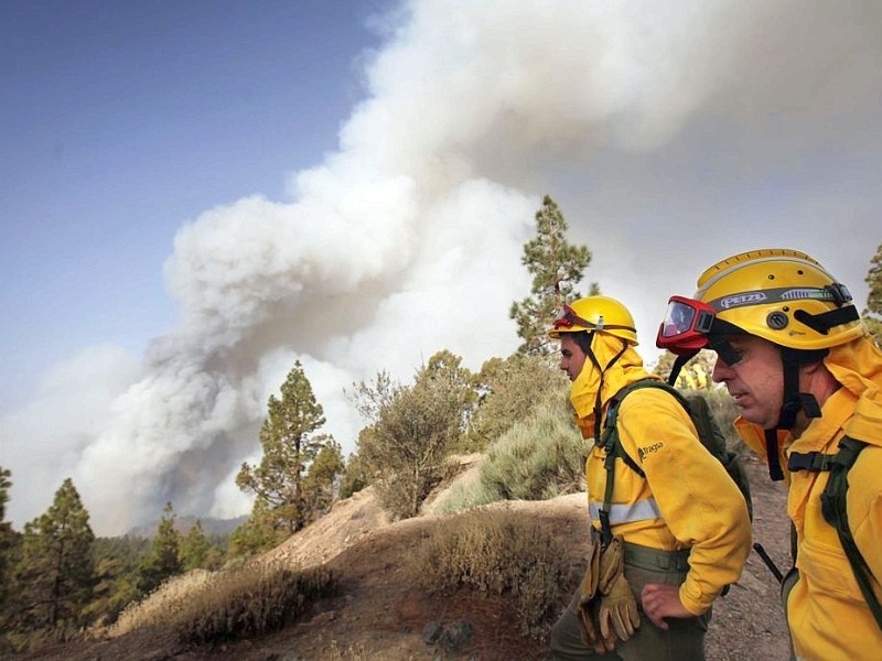 Waldbrand auf Teneriffa.