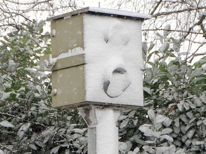 Am Freitagtag, den 07.12.2012 in Kleve schneite es gewaltig.Foto: Heinz Holzbach WAZ FotoPool