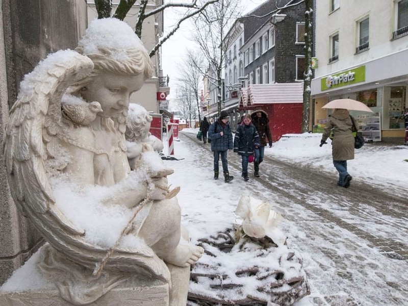 In der Fußgängerzone Schwelmer Innenstadt