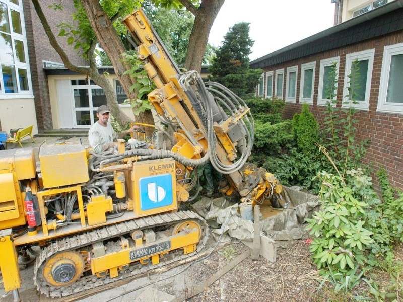 An der Herderschule sind die Bergschäden deutlich sichtbar.