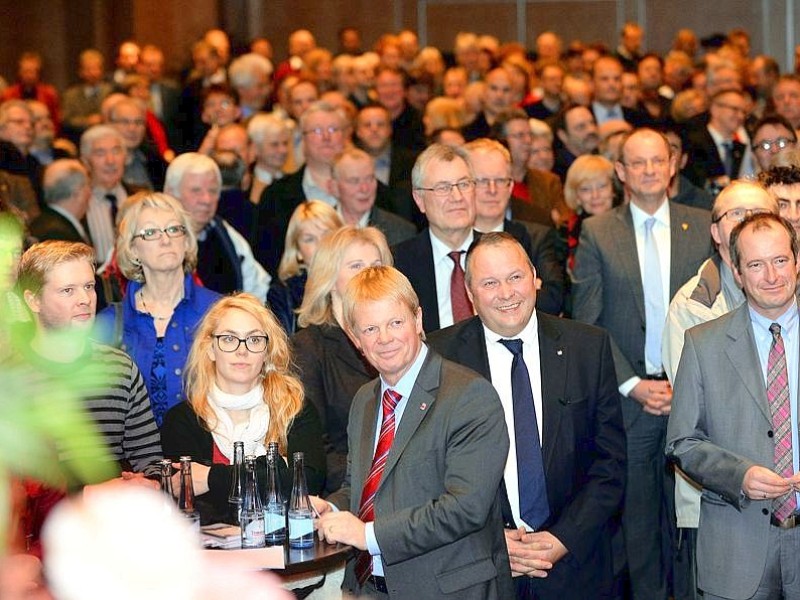 Der  DGB Emscher Lippe lud am Freitag, 03.01.2014 zum Neujahrsempfang in die Mathias-Jakobs-Stadthalle in Gladbeck an der Friedrichstraße ein. Foto: Lutz von Staegmann WAZ-FotoPool