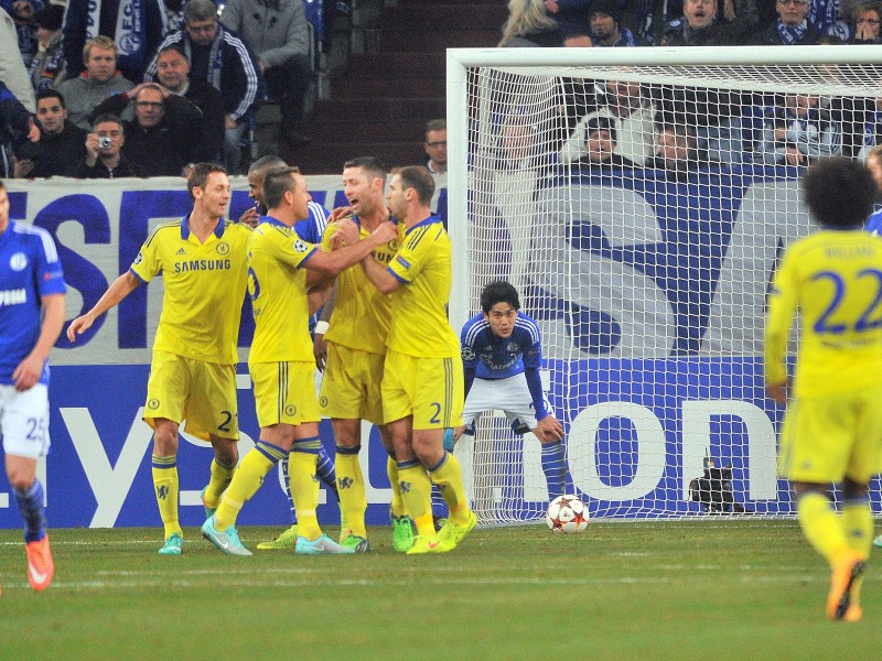 Schalke verliert 0:5 gegen Chelsea.