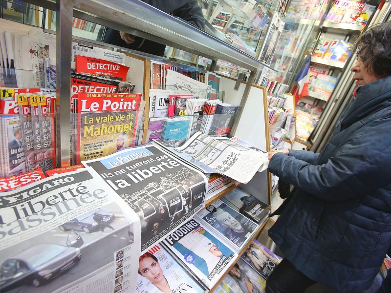 ...französische Tagespresse kannte am Tag nach dem Blutbad in der Charlie Hebdo-Redaktion kein anderes Thema.