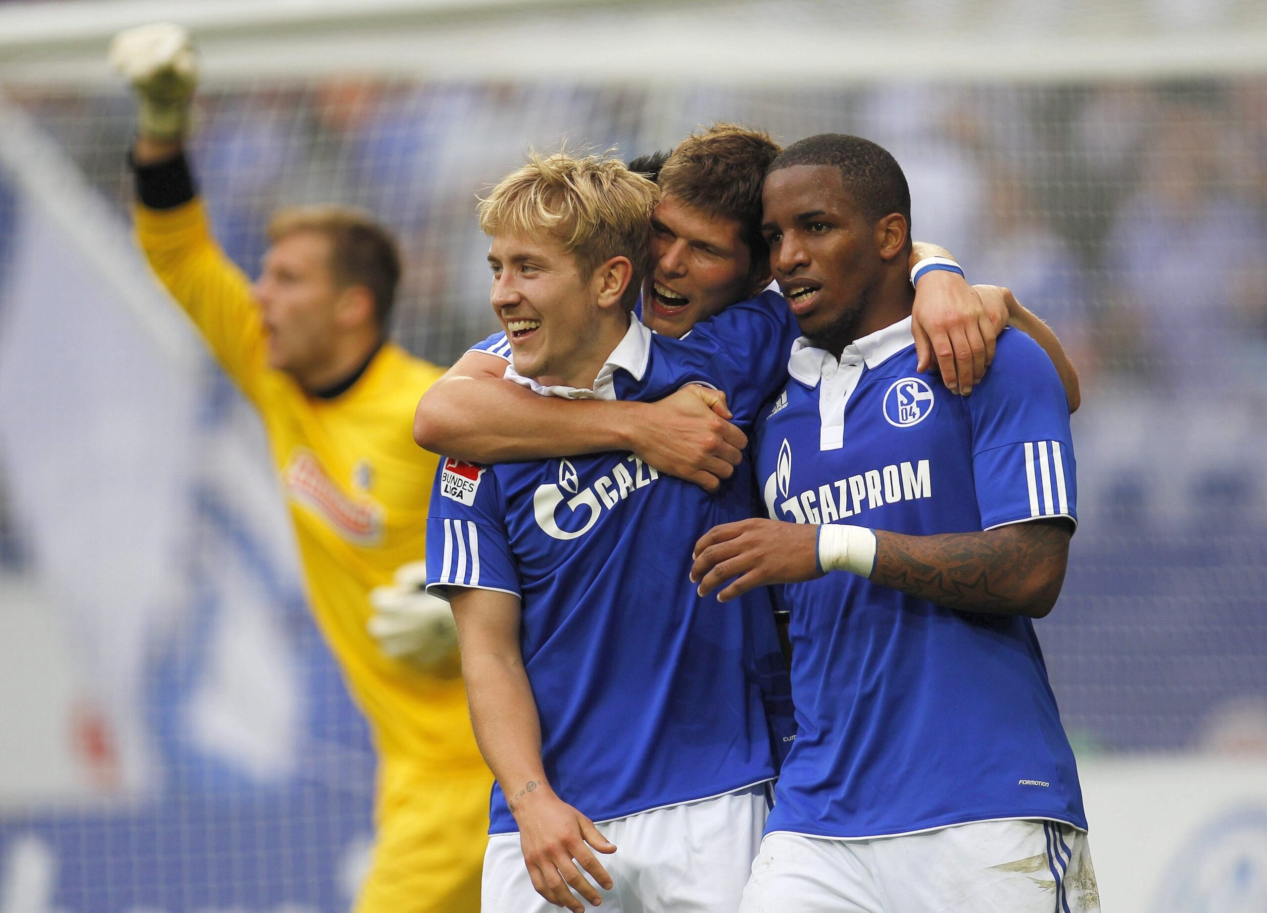 Schalke 04 gegen SC Freiburg, Endstand 4:2.