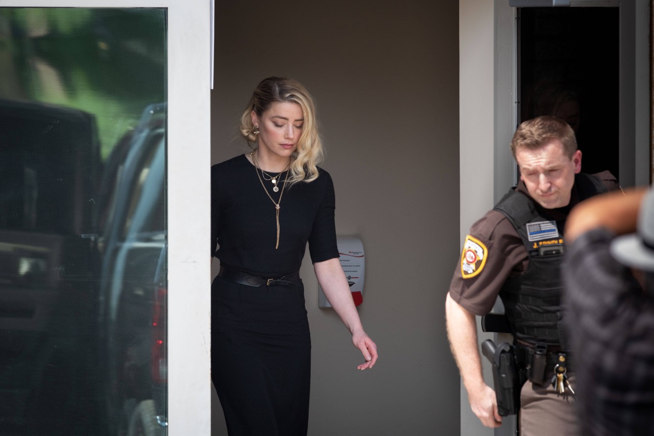 Amber Heard nach dem Prozess gegen Johnny Depp.