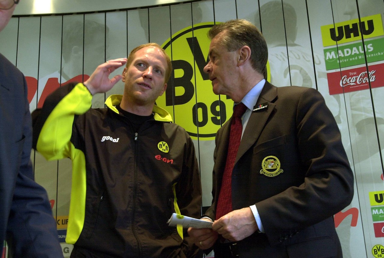 Ex-BVB-Coach Ottmar Hitzfeld (l.) hier neben Matthias Sammer.