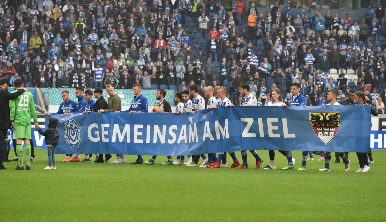 Die MSV-Fans wollen ihr Stadion beim Heimspiel gegen RWE nicht den Essenern überlassen. (Archivbild)