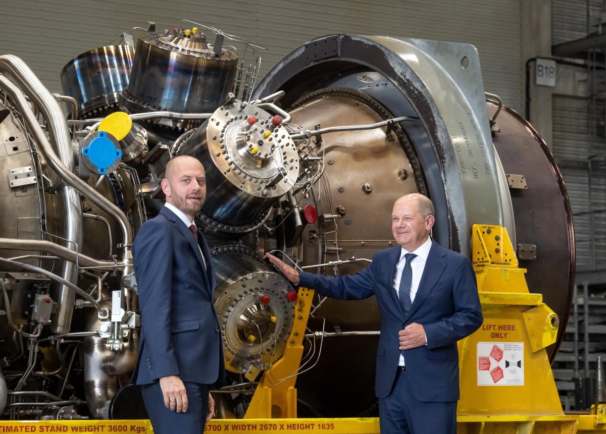 Scholz Gas Turbine Putin Russland