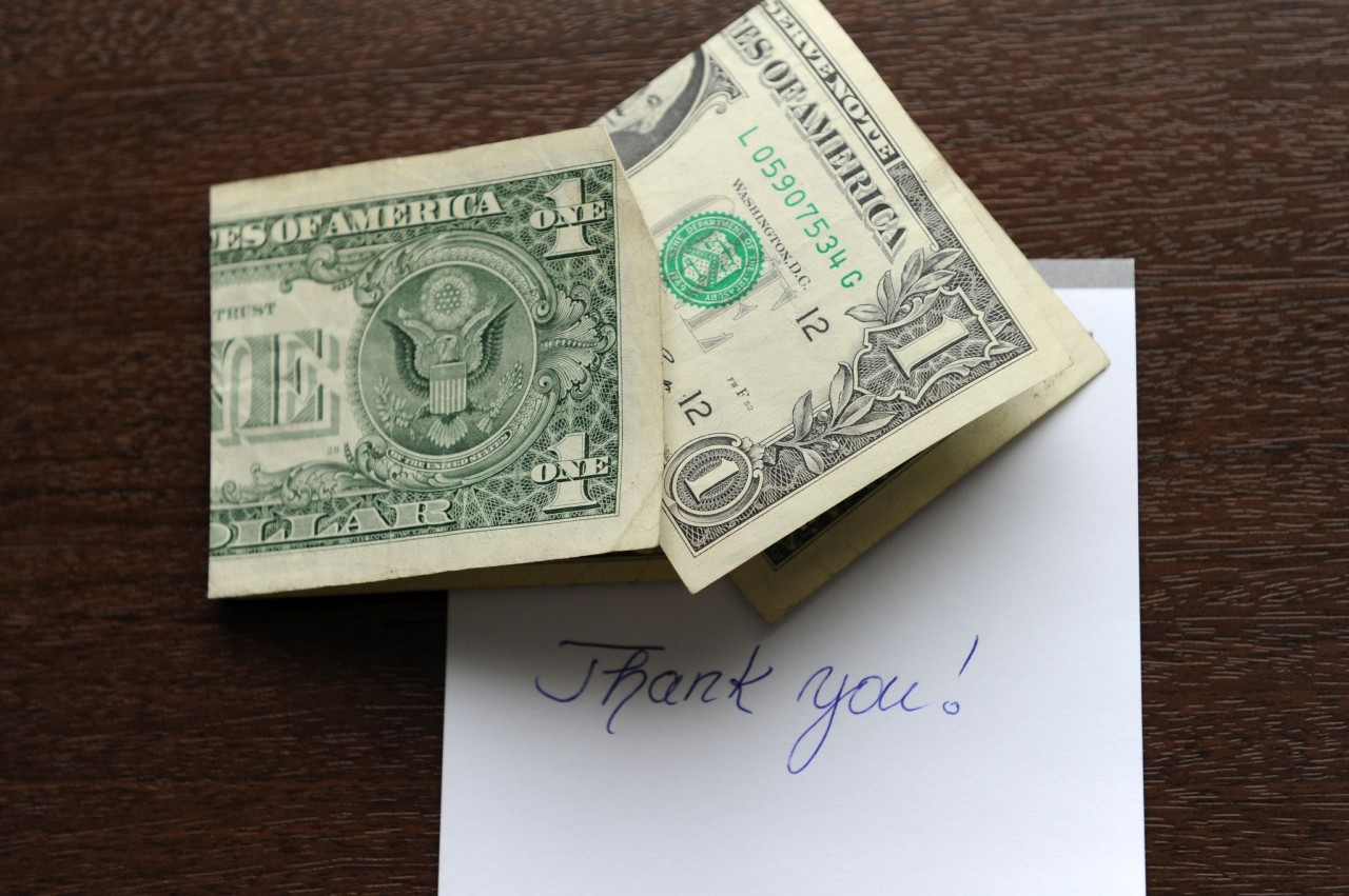 In den USA darf es beim Trinkgeld gerne etwas mehr sein.