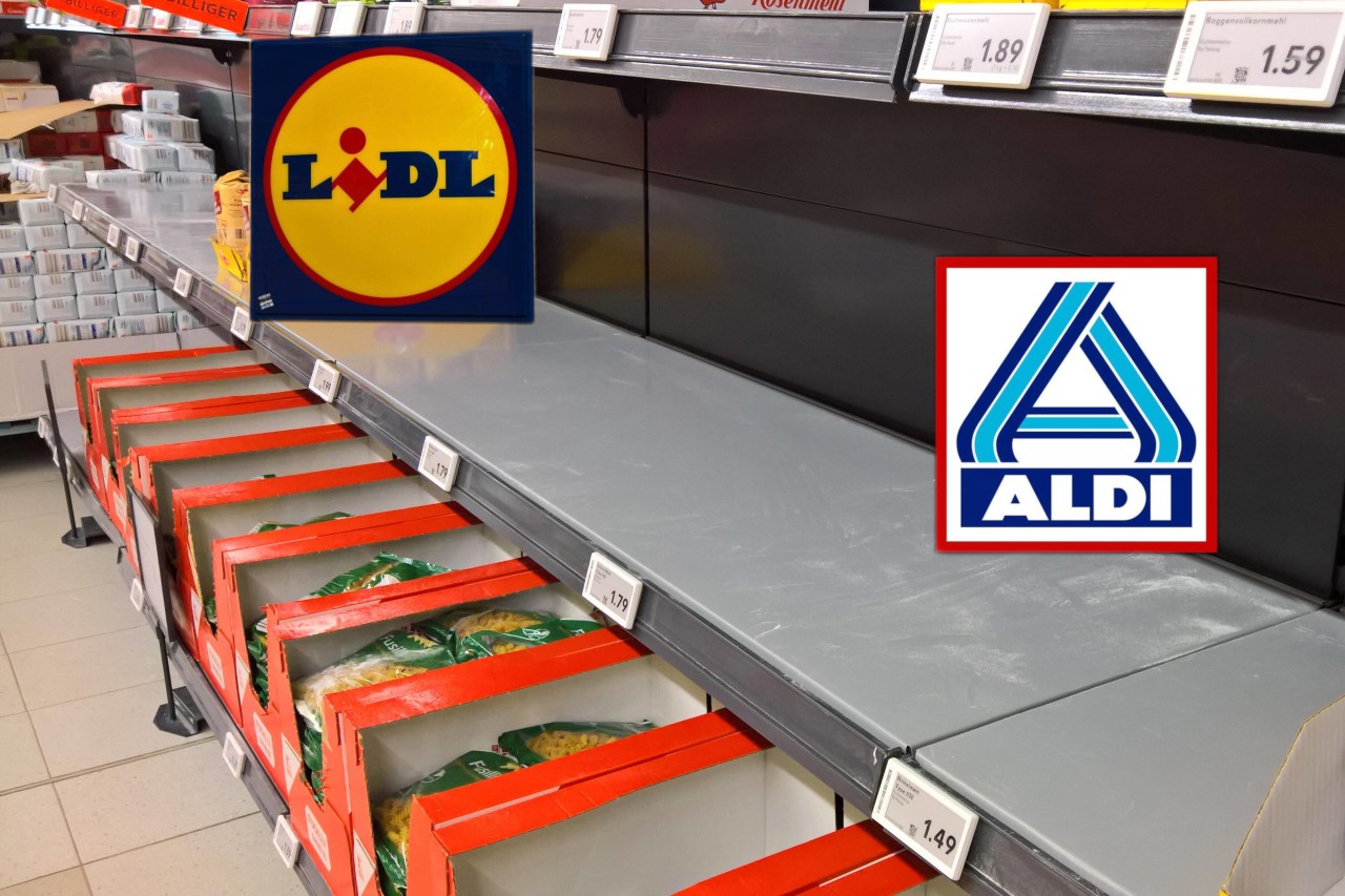 Bei Aldi, Lidl und Co. bleiben manche Regale leer. (Symbolbild)