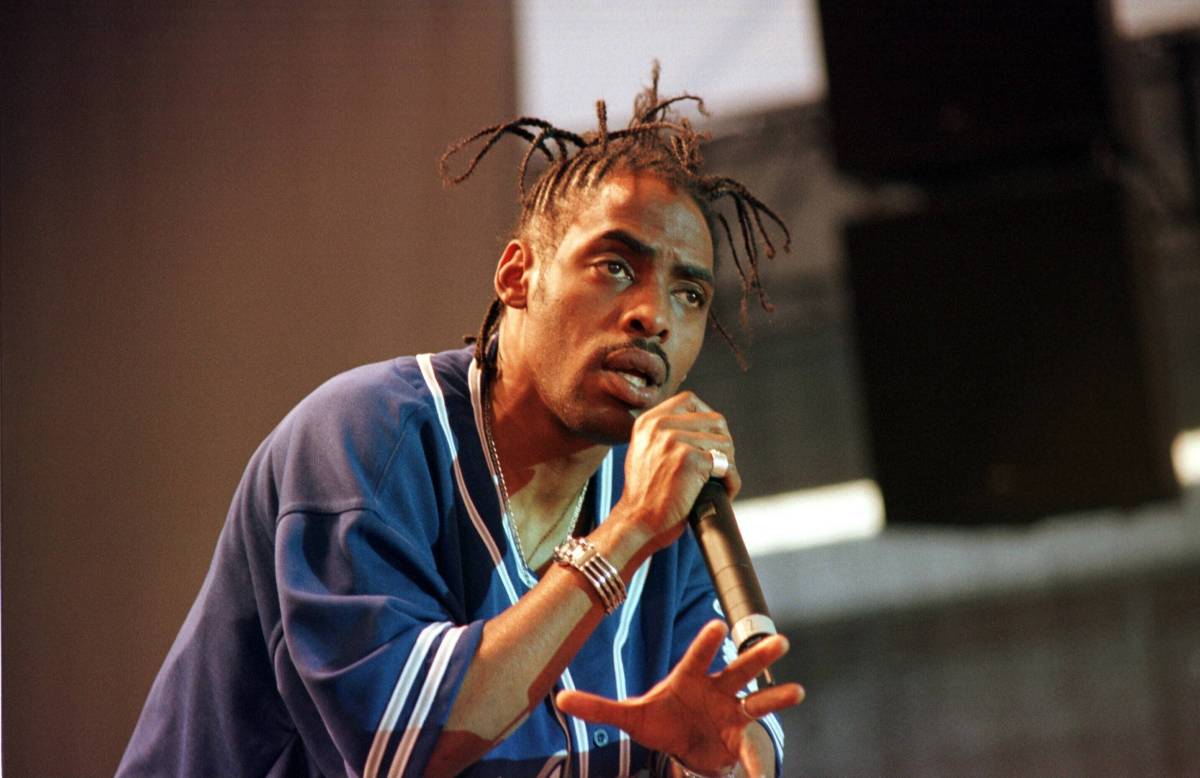 Rapper Coolio auf der BÃ¼hne.