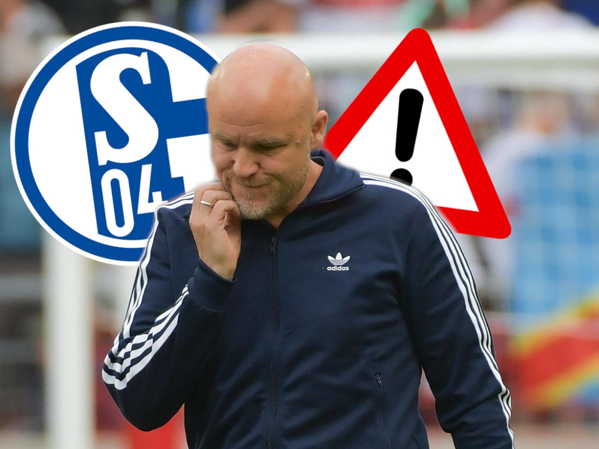 Rouven Schröder, Sportchef des FC Schalke 04, kratzt sich nervös am Kinn.